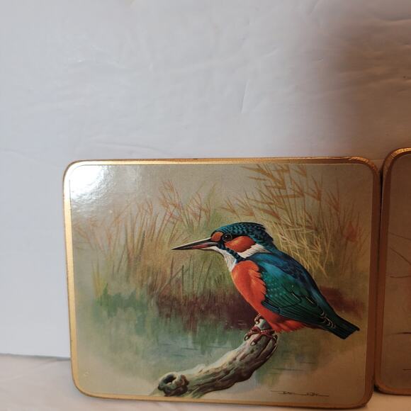 Basil Ede Rare/Vintage Bird Cork Coasters - Picture 2 of 9